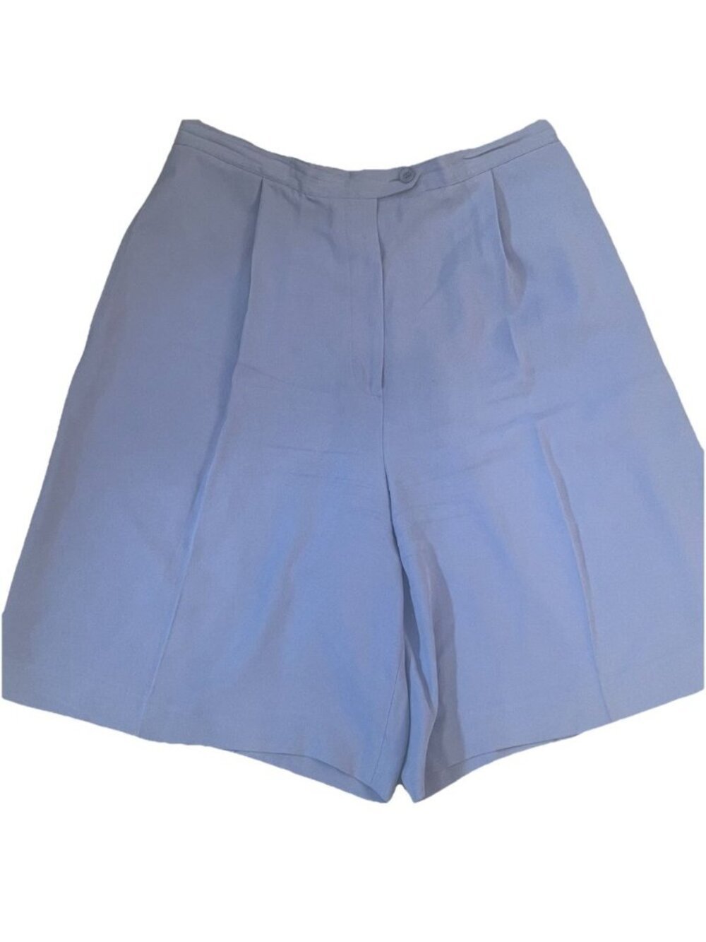 Talbots Women's Shorts Size 12 100% Silk High Rise Waist Lavender Preppy Pleated